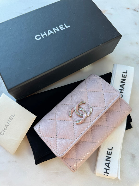 Chanel Caviar Leather Compact Wallet