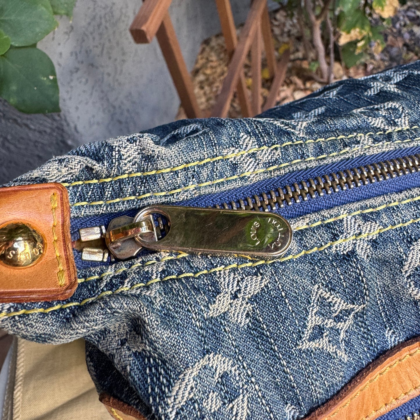 Louis Vuitton Monogram Denim Baggy PM Shoulder Bag