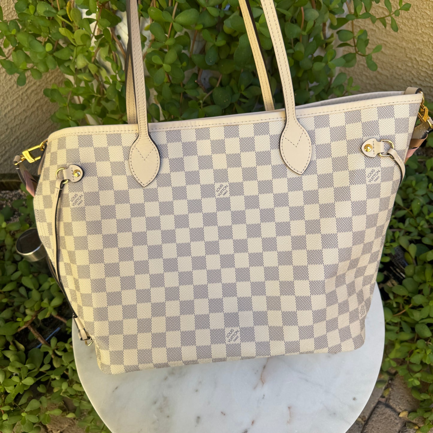 Louis Vuitton Braided Damier Azur Neverfull MM