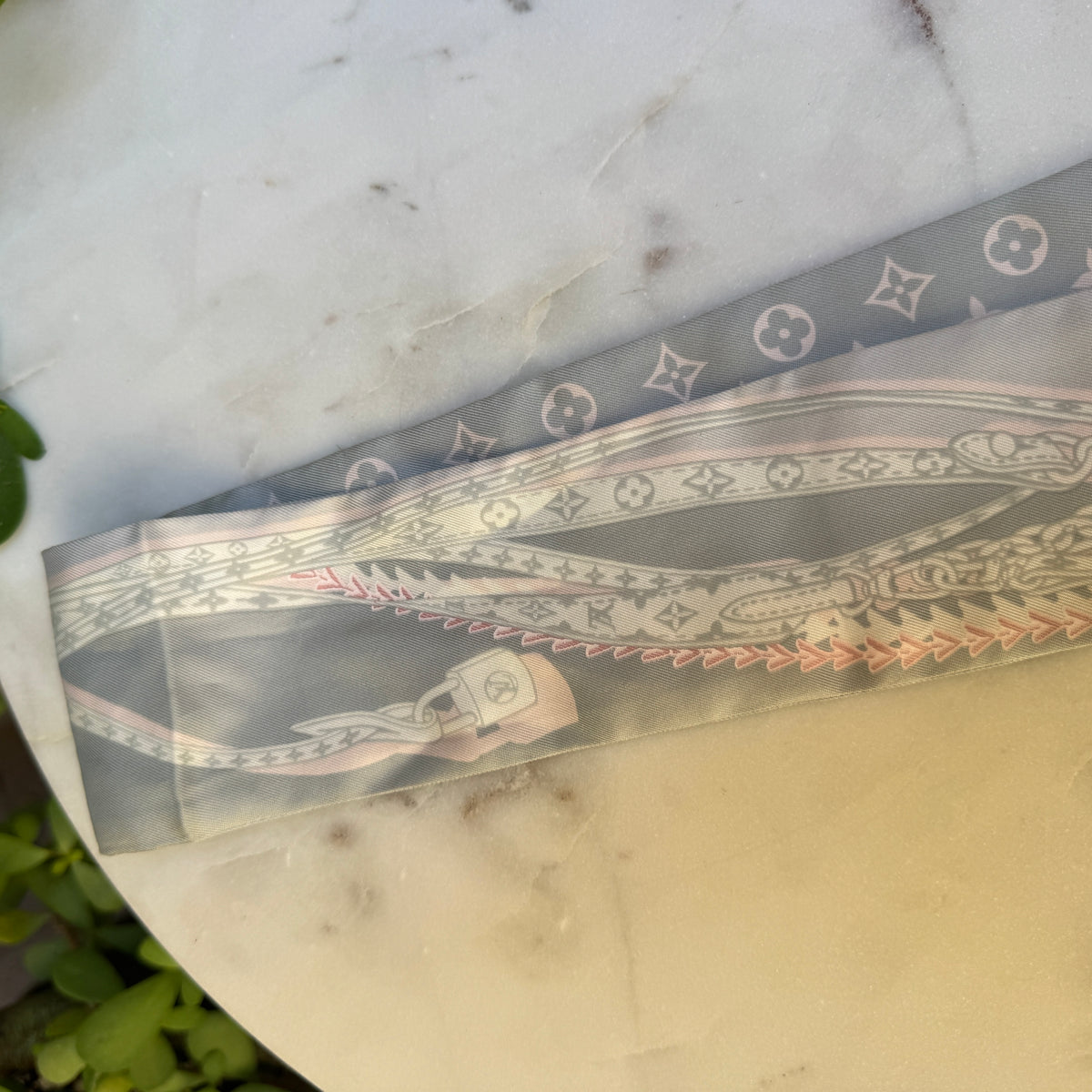 Louis Vuitton Silk Bandeau BB Scarf