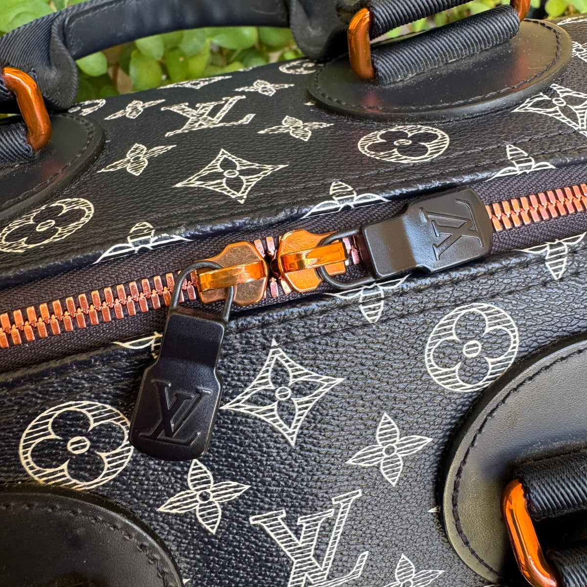 Louis Vuitton Monogram Ink Upside Down Speedy Bandouliere 40
