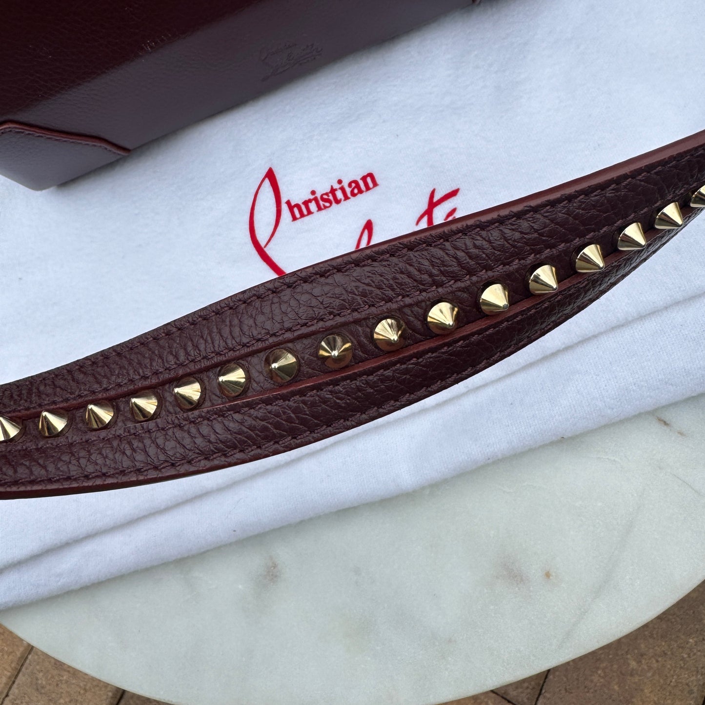 Christian Louboutin Spiked Leather Eloise Tote