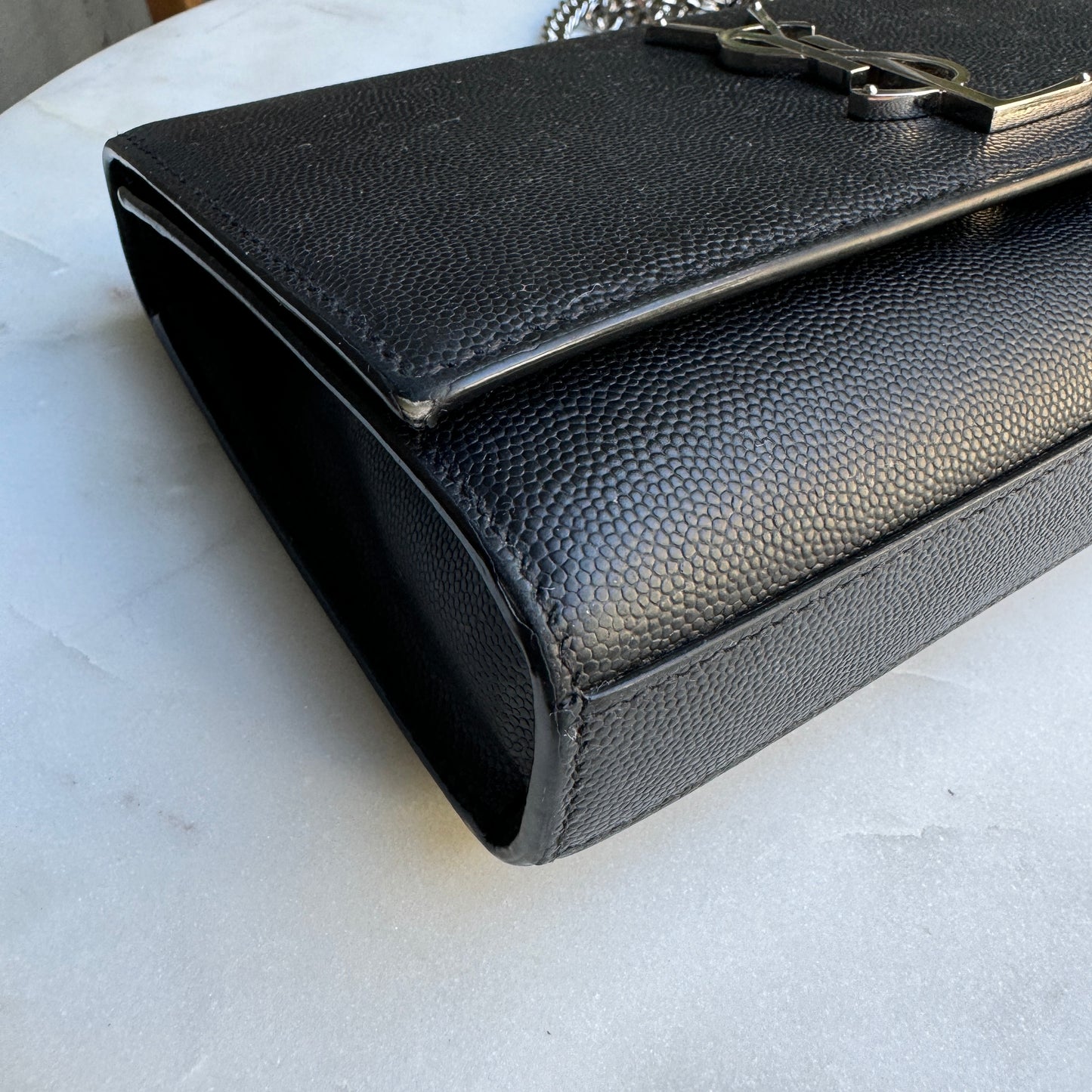 Saint Laurent Kate Grain De Poudre Crossbody