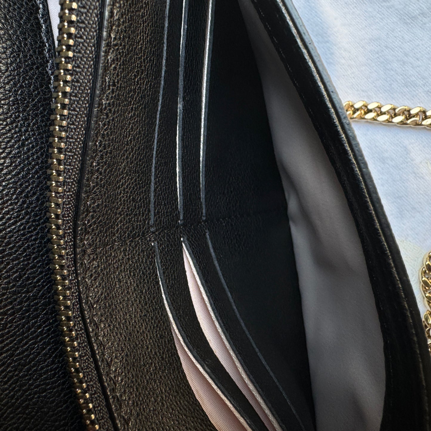 Versace Leather Medusa Chain Crossbody