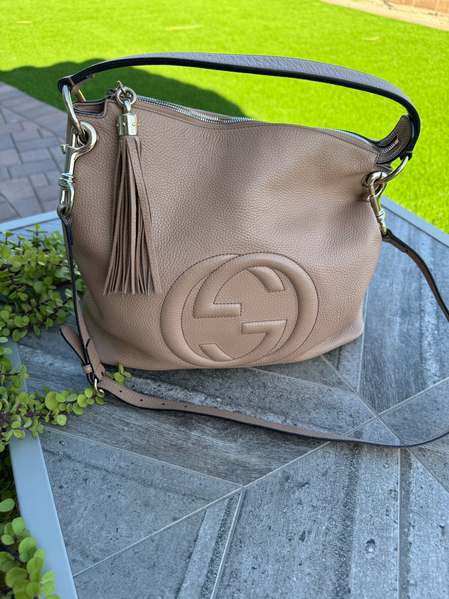 Gucci Leather Large Soho Hobo