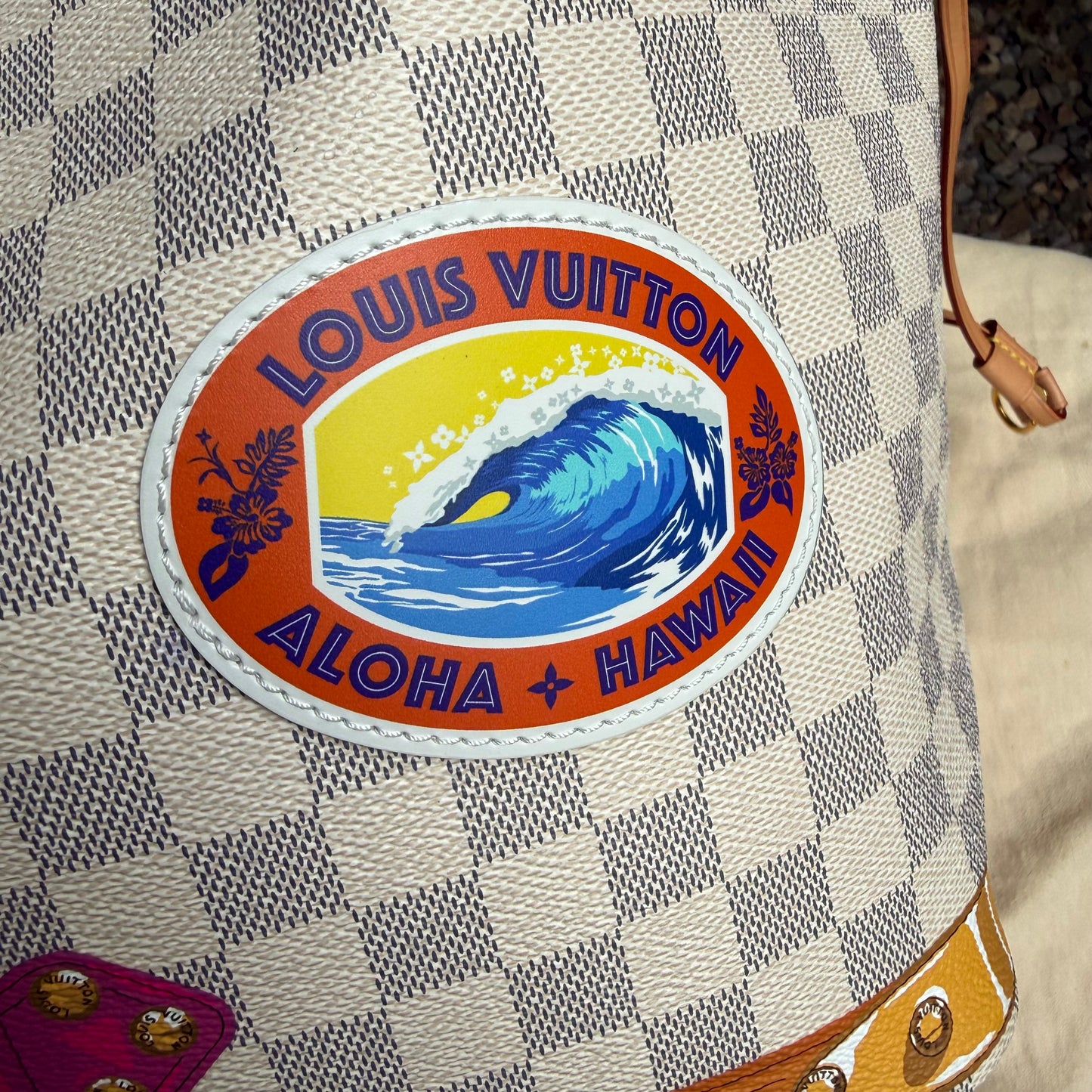 Louis Vuitton Damier Azur Summer Trunks Hawaii Neverfull MM