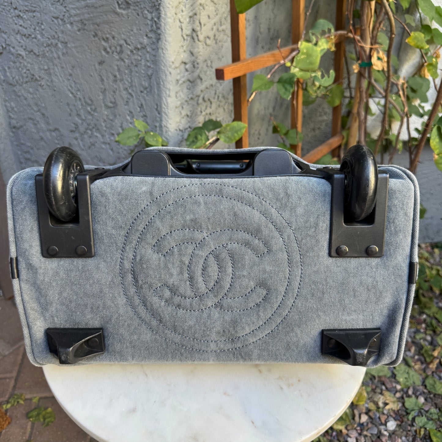 Chanel Street Style Weekender Coco Carryon Trolley Luggage Bag