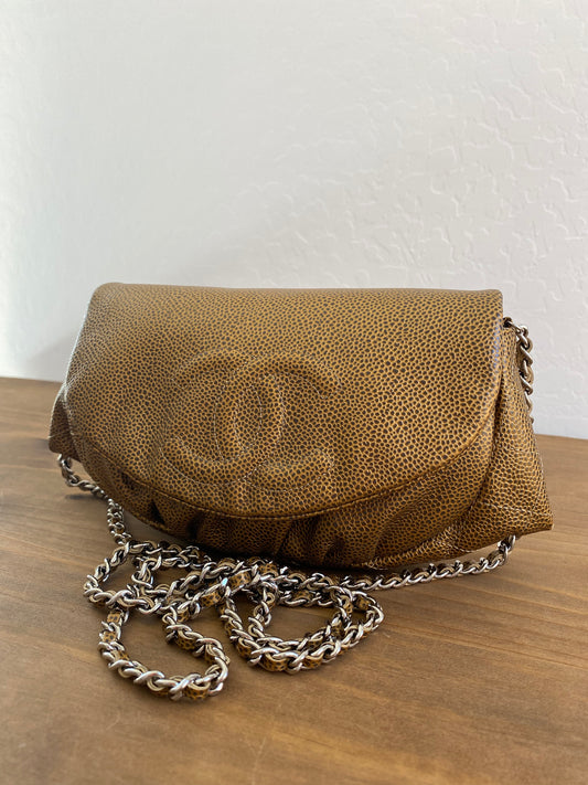 Chanel Caviar Half Moon Crossbody