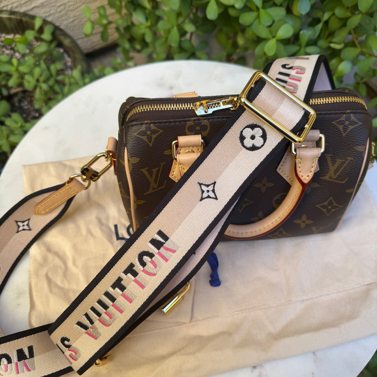 Louis Vuitton Monogram Speedy Bandoulière 20