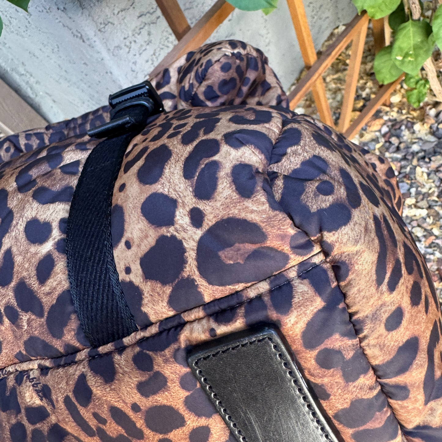 Dolce & Gabbana DG Leo XL Leopard Nylon Sicily Crossbody