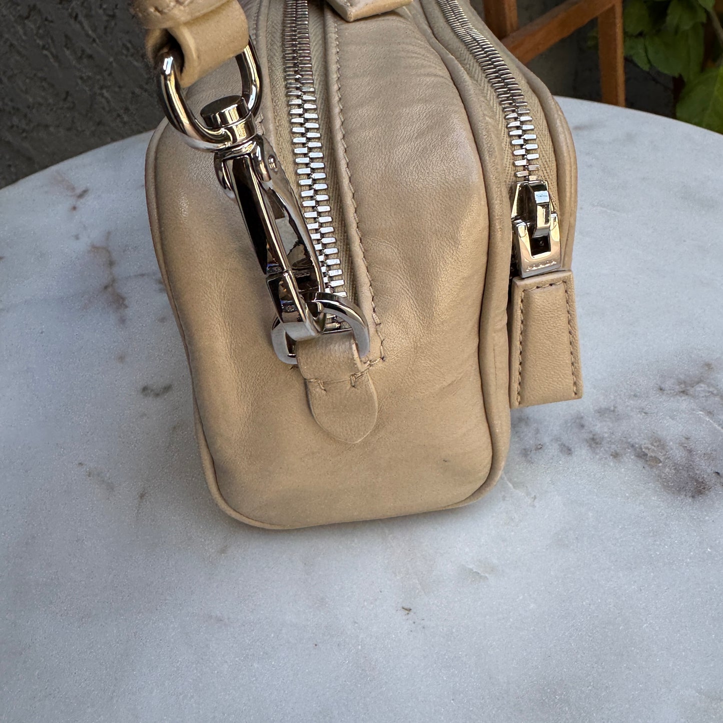 Prada Nappa Antique Leather Multi Pocket Crossbody