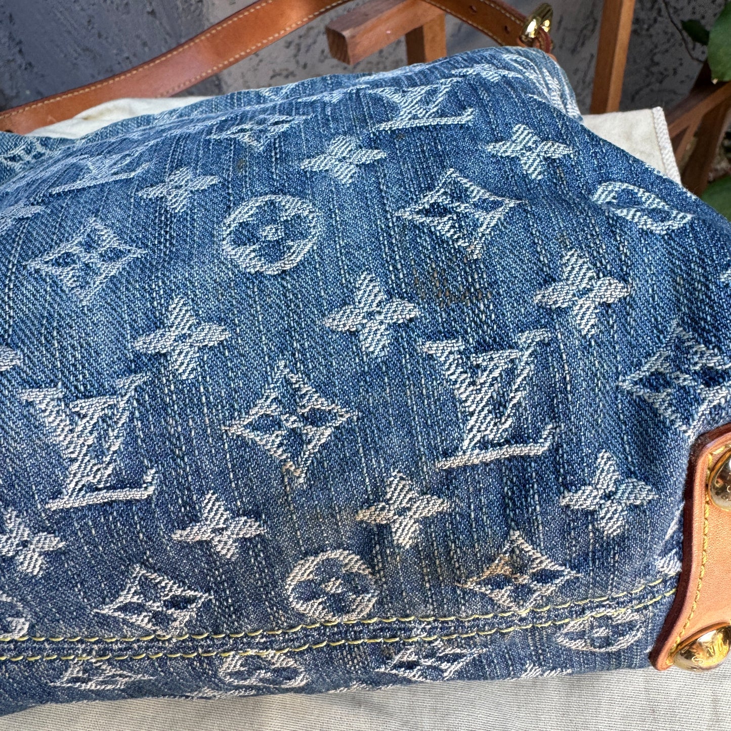 Louis Vuitton Monogram Denim Baggy PM Shoulder Bag
