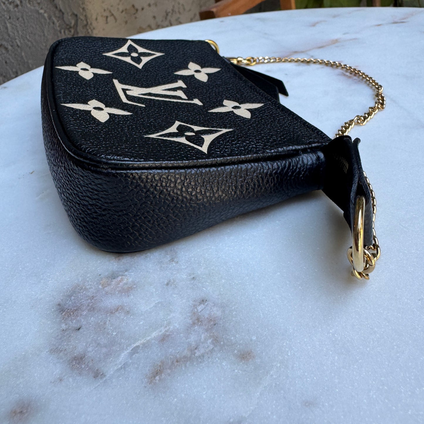 Louis Vuitton Monogram Empreinte Giant Bicolor Mini Pochette Accessoires