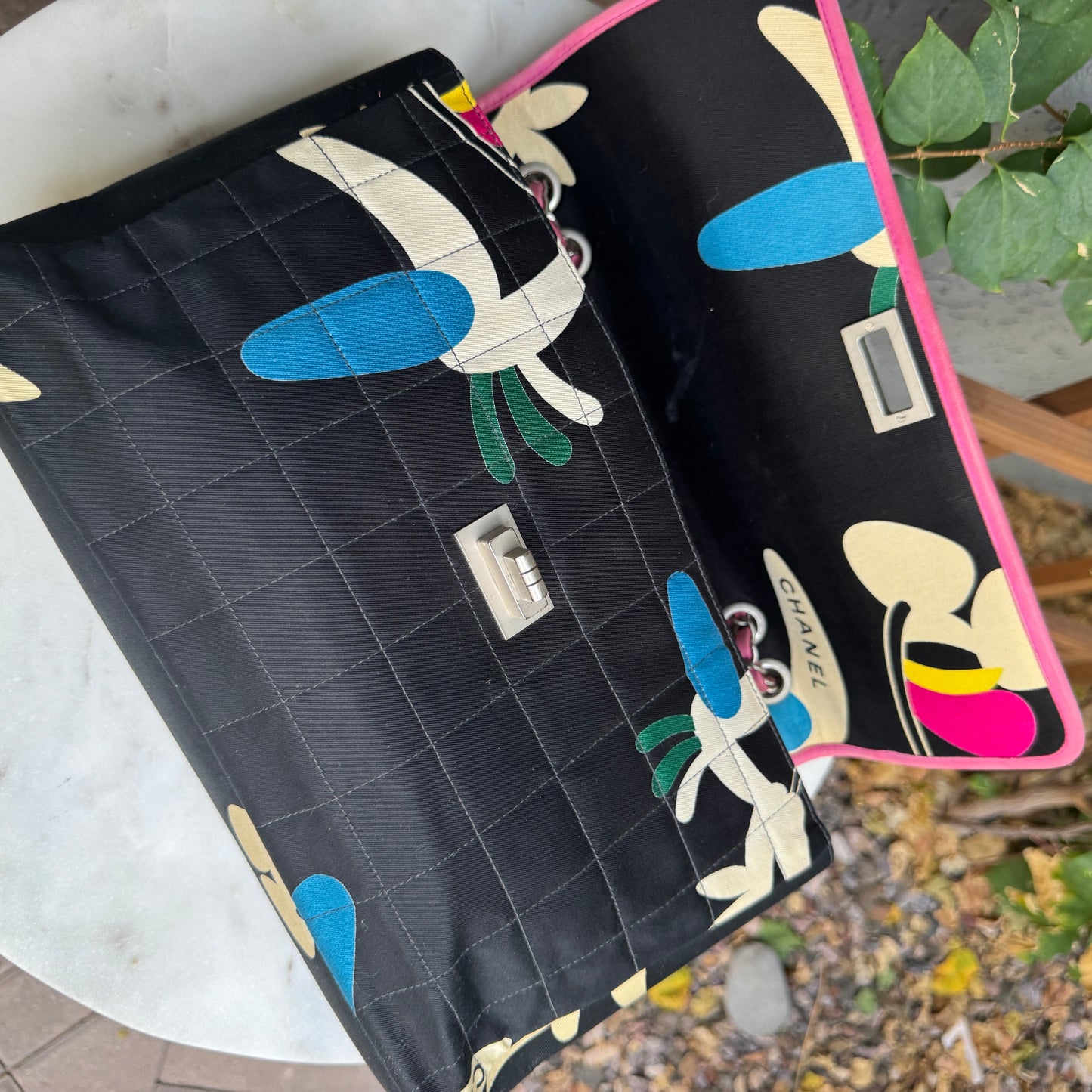 Chanel Vintage Reissue Single Flap Quilted Chocolate Bar Shoulder Bag