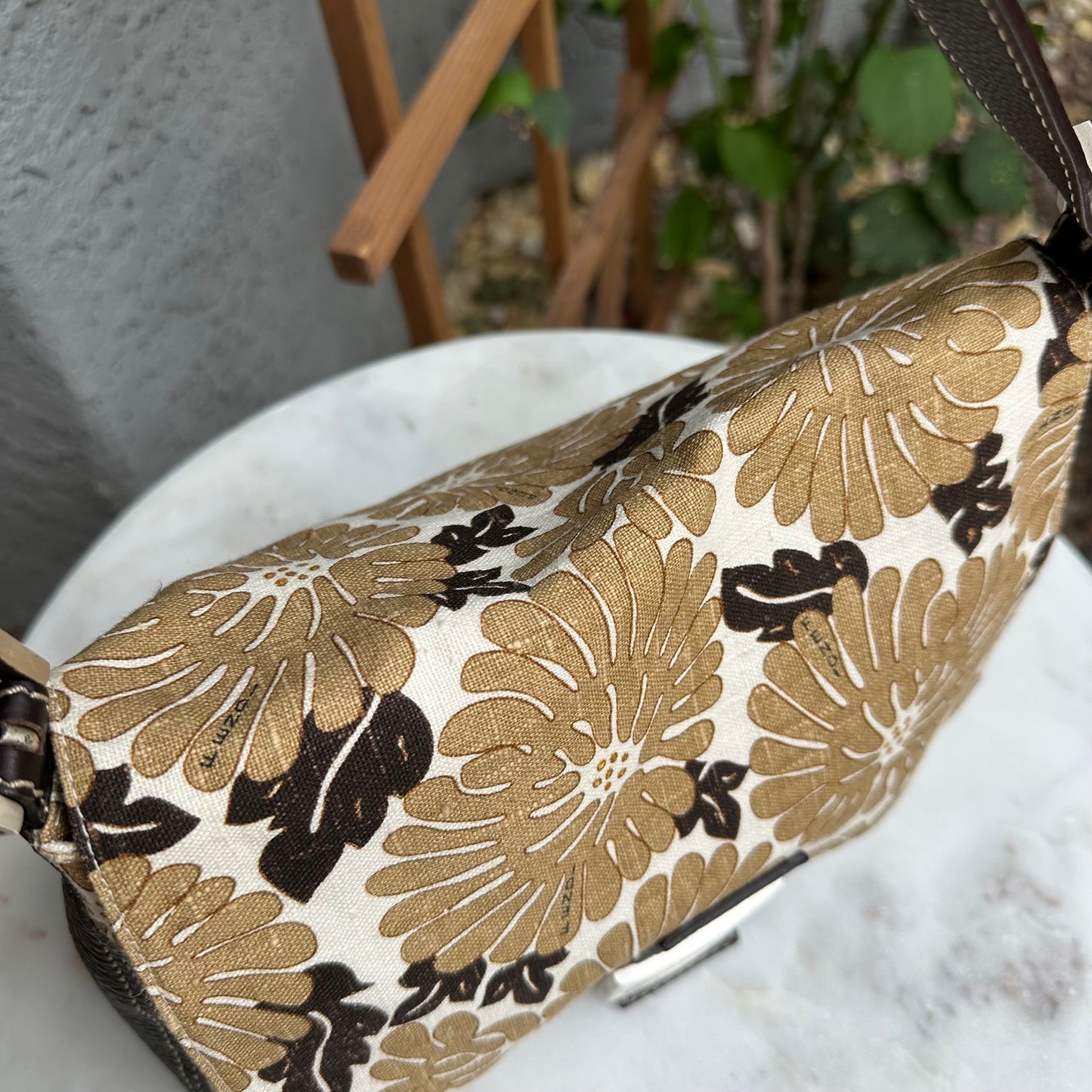 Fendi Floral Mama Baguette Shoulder Bag