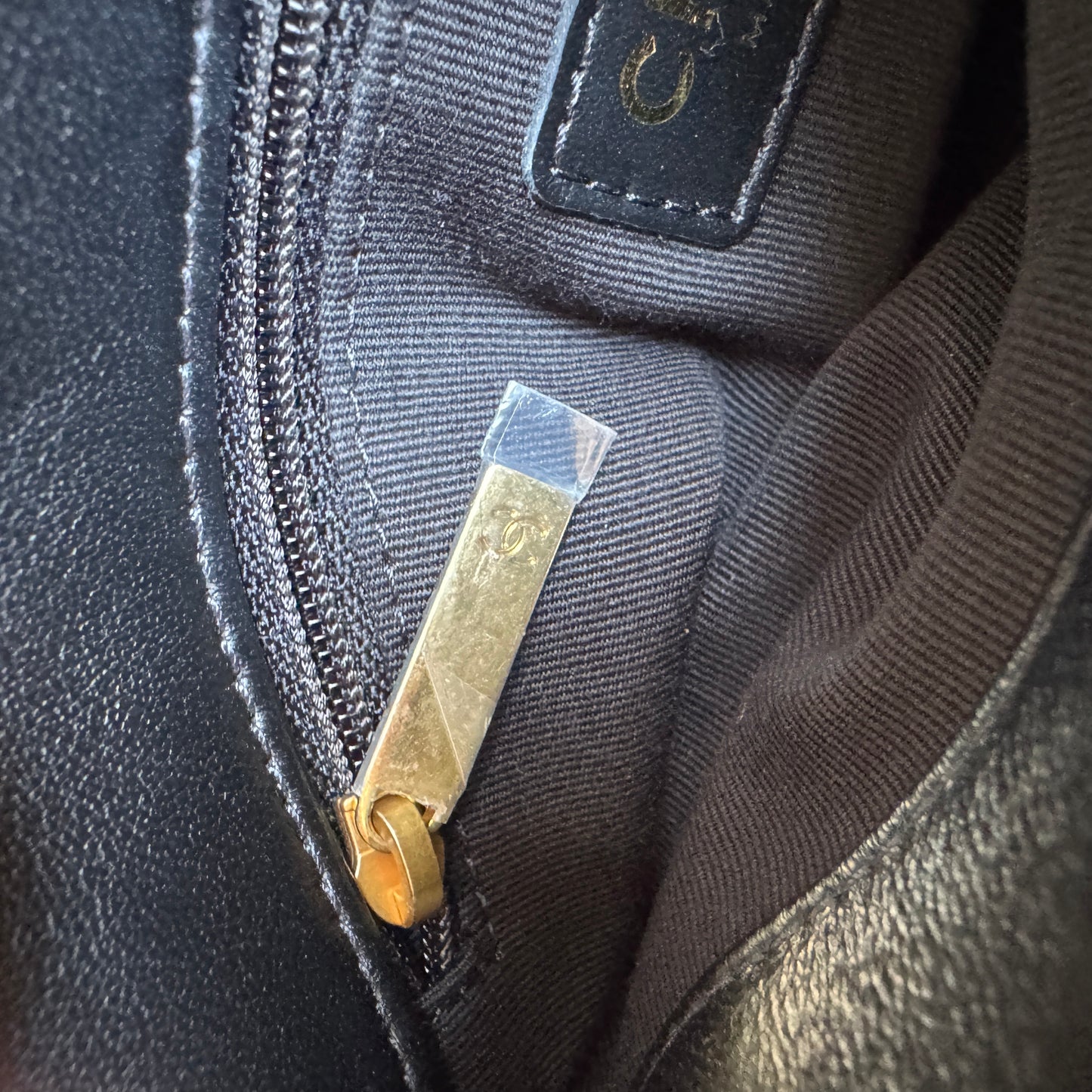 Chanel CC Bar Chain Handle Single Flap Quilted Lambskin Crossbody