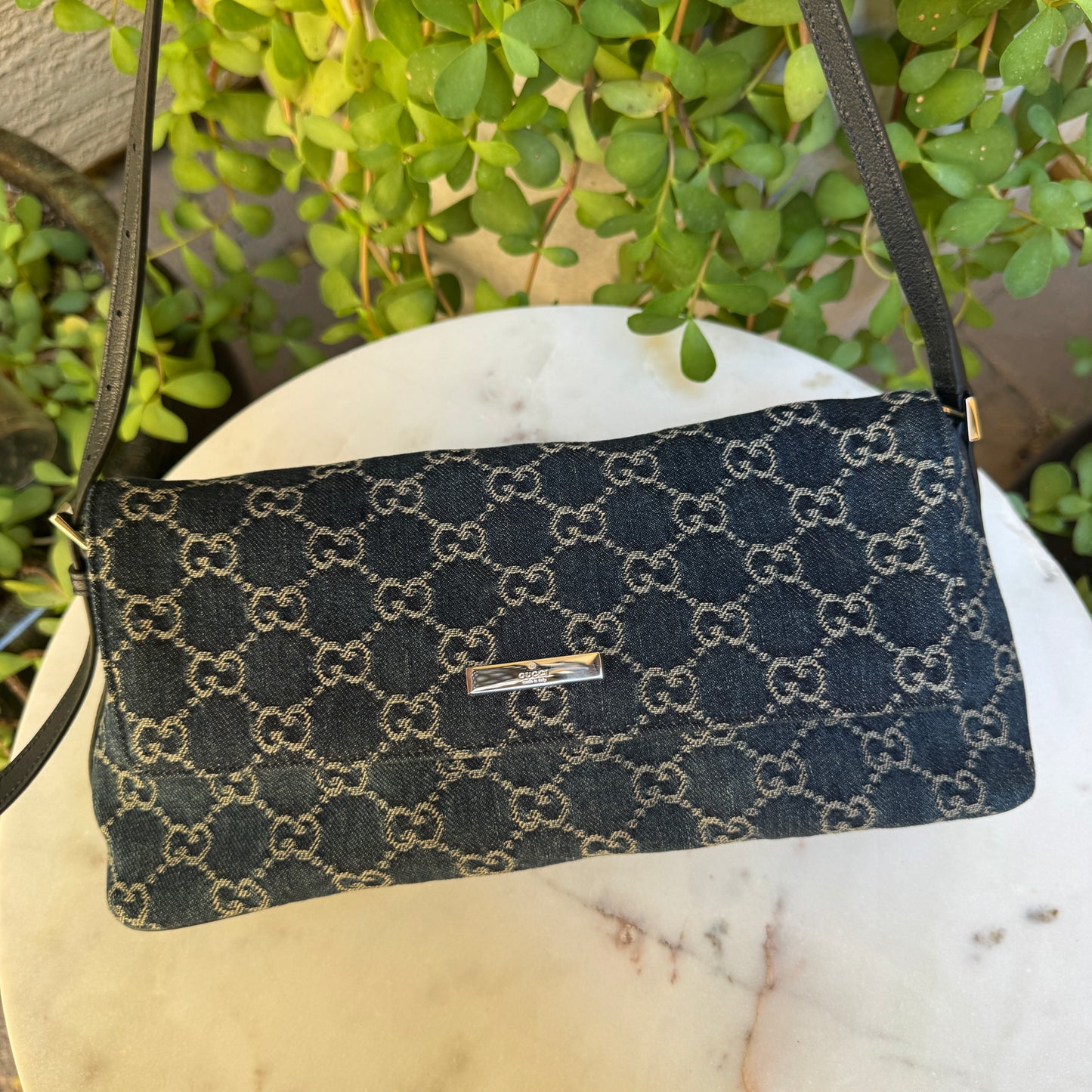Gucci Madison Medium Denim Shoulder Bag