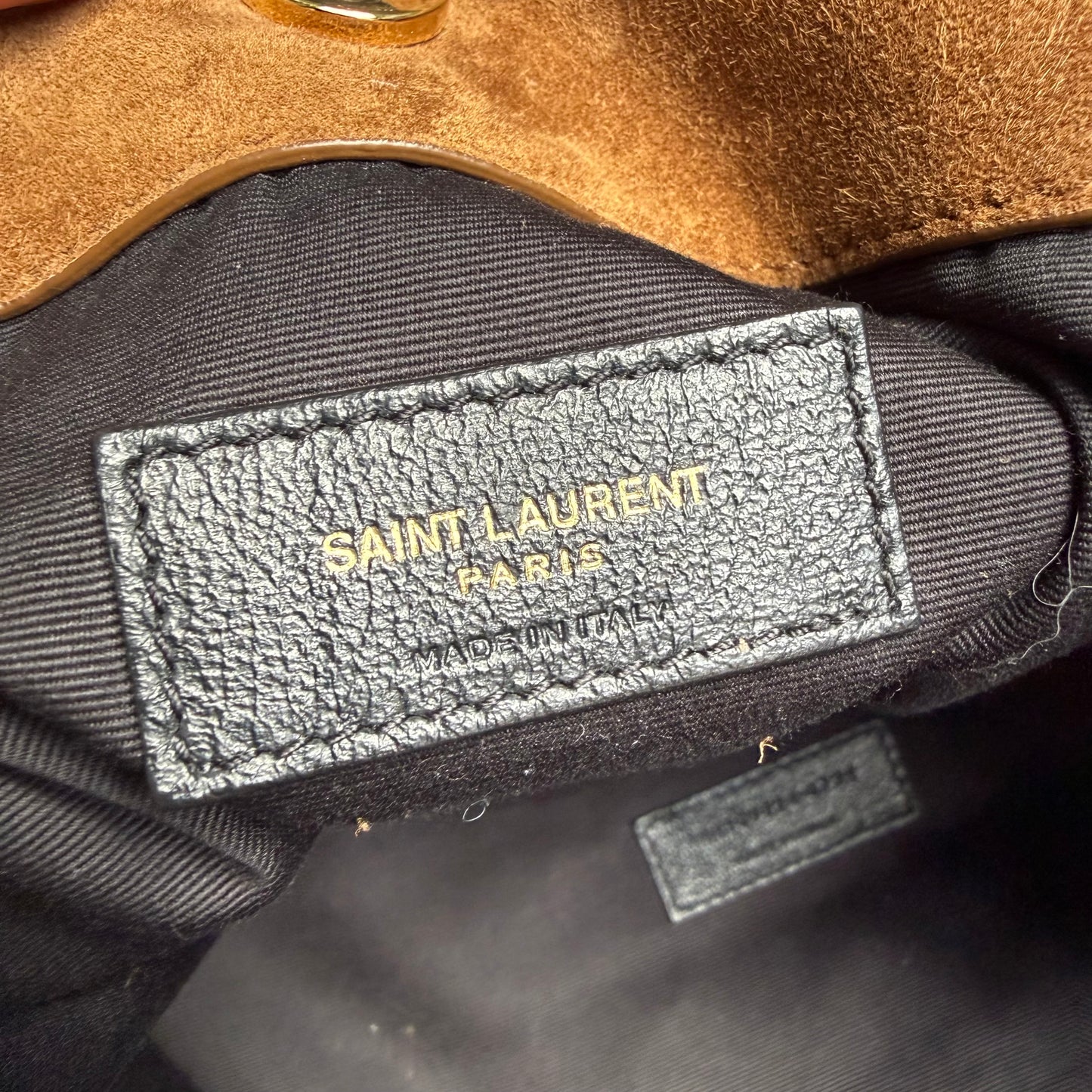 Saint Laurent Suede Leather Medium Jamie Shopping Bag with Pouch