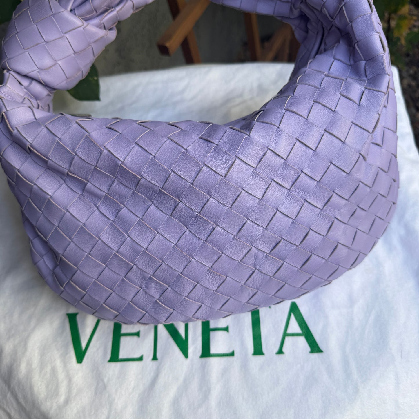 Bottega Veneta Intrecciato Woven Nappa Leather Teen Jodie Bag
