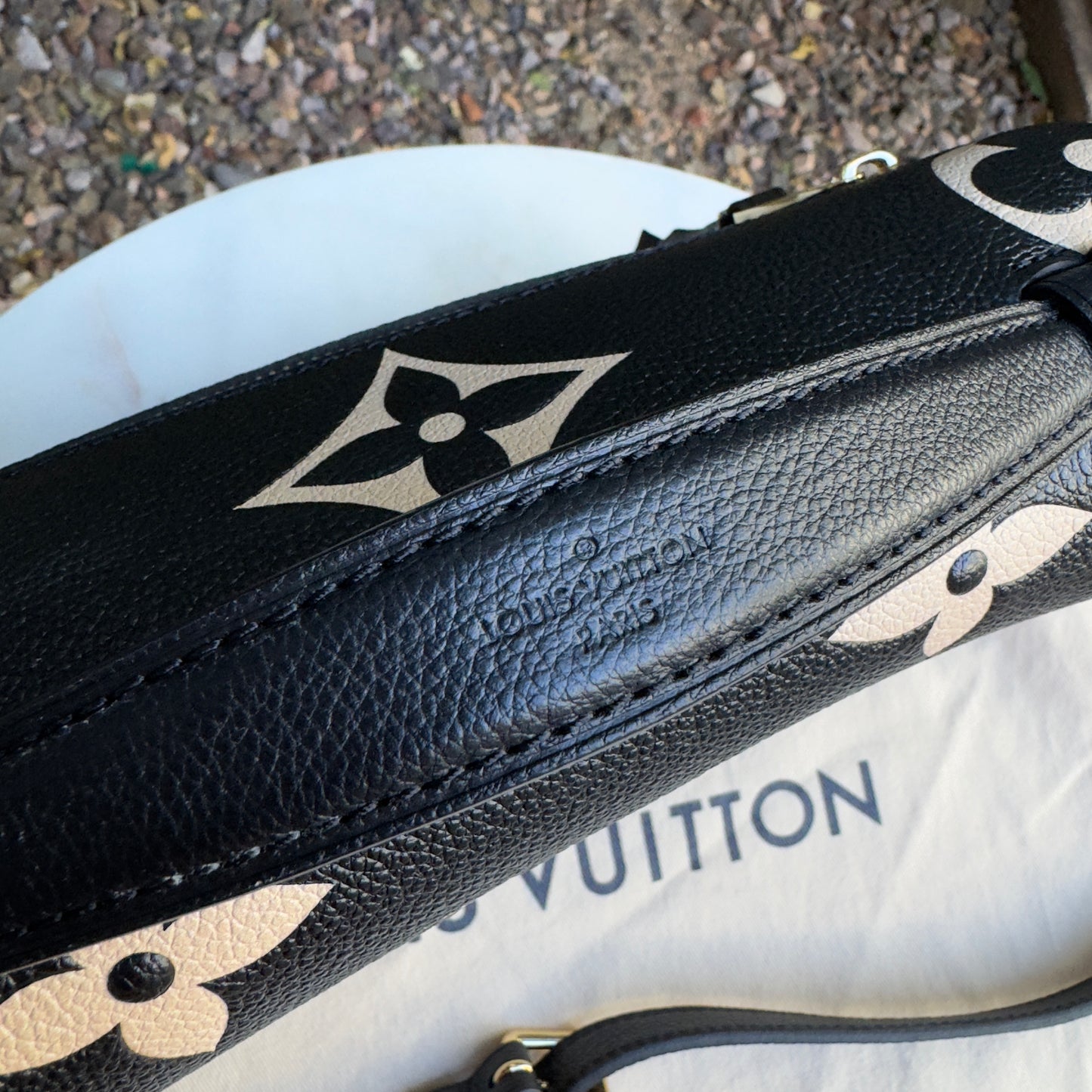 Louis Vuitton Bicolor Empreinte Leather Pochette Metis