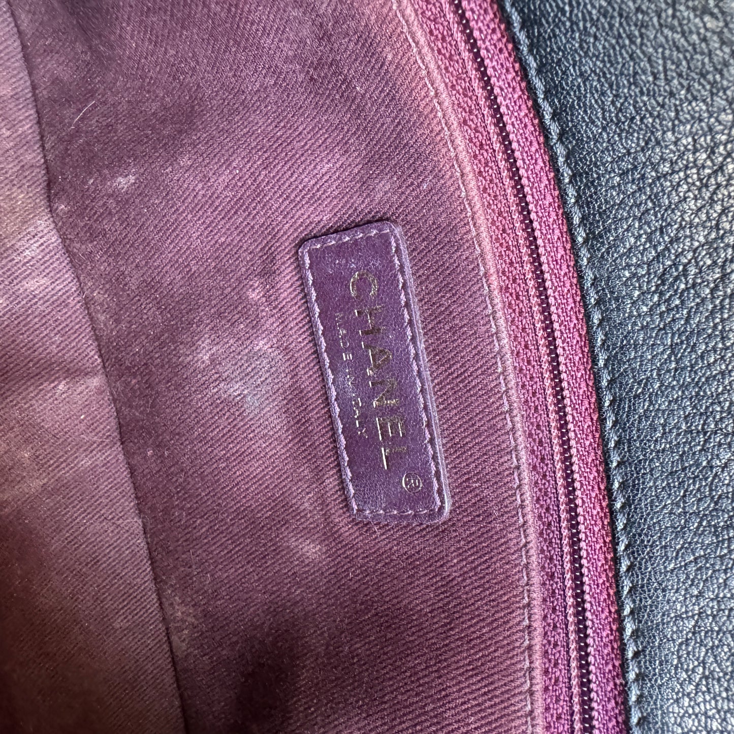 Chanel Quilted Patent Leather Medium Eyelet Single Flap Crossbody