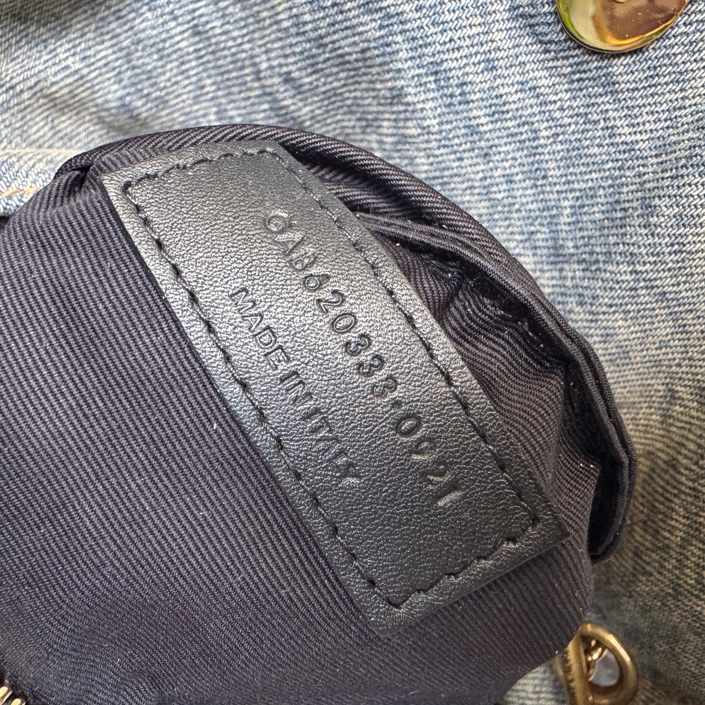 Saint Laurent Denim Toy LouLou Puffer Crossbody