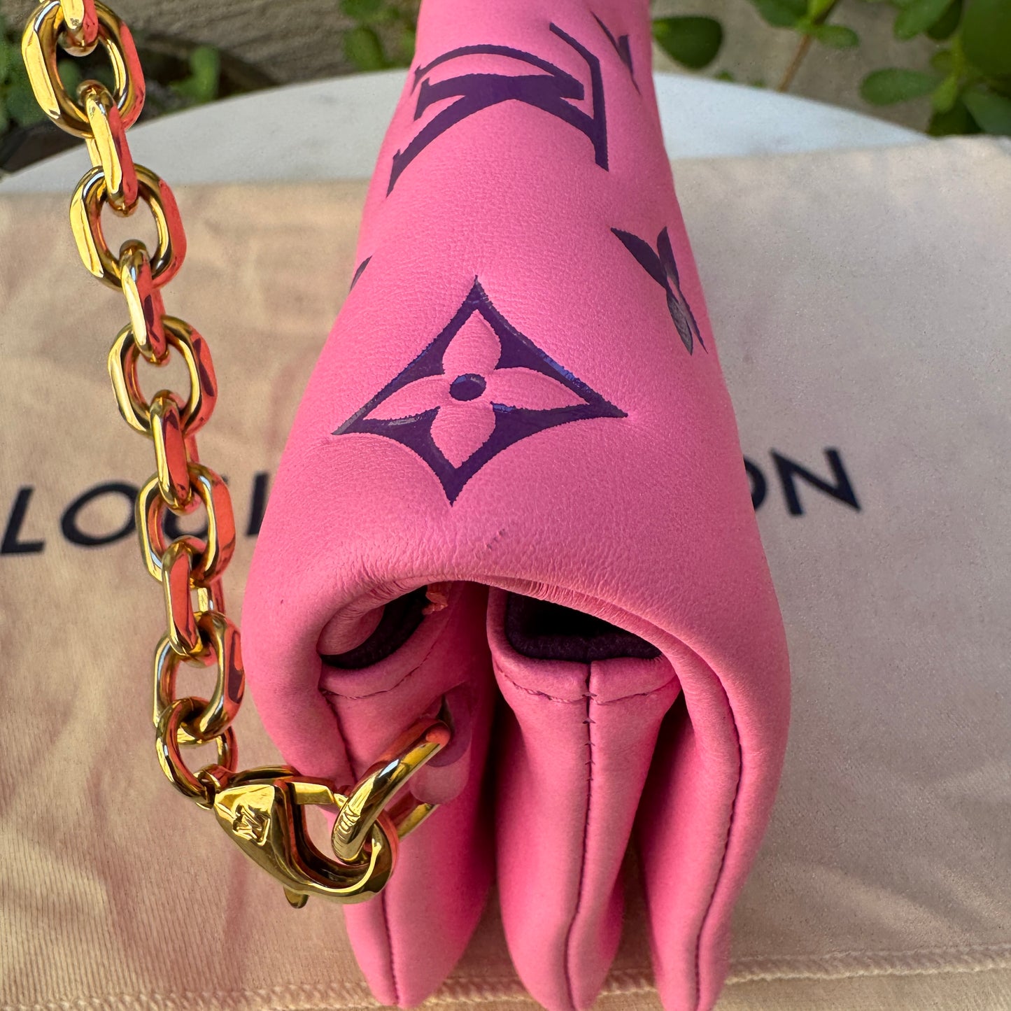 Louis Vuitton Monogram Lambskin Vuittamins Pochette Coussin