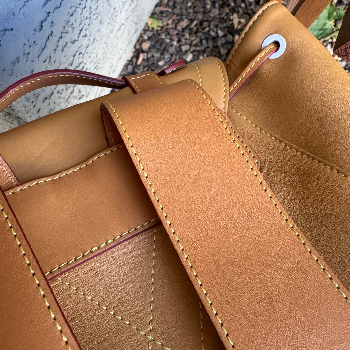 Louis Vuitton x Virgil Abloh Vachetta Leather Christopher Backpack GM