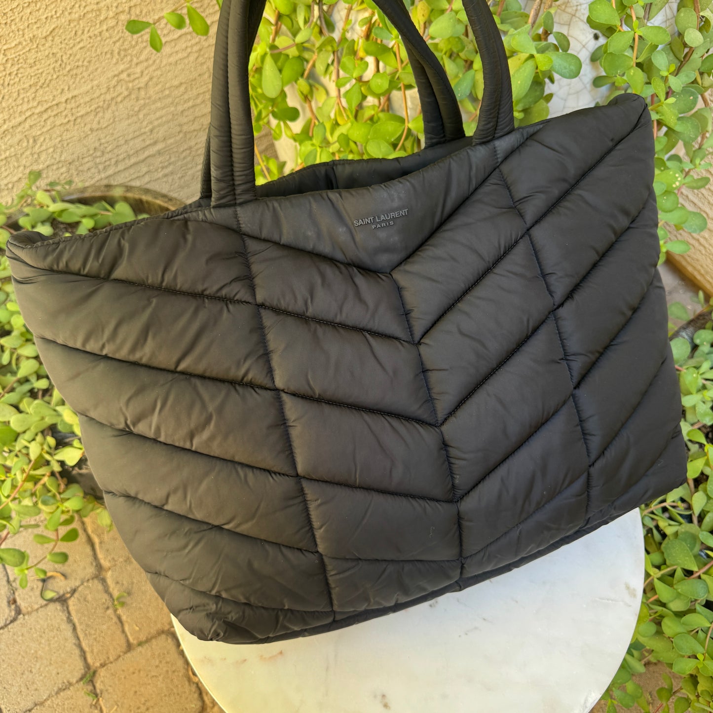 Saint Laurent Nylon Puffer Tote