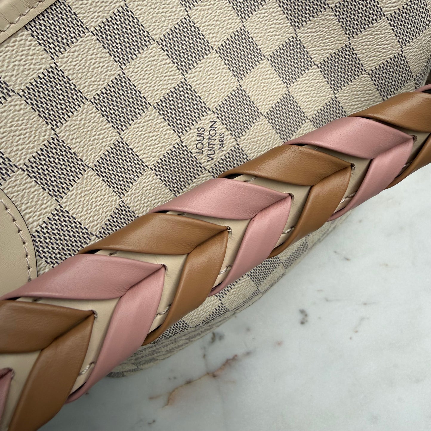 Louis Vuitton Braided Damier Azur Neverfull MM