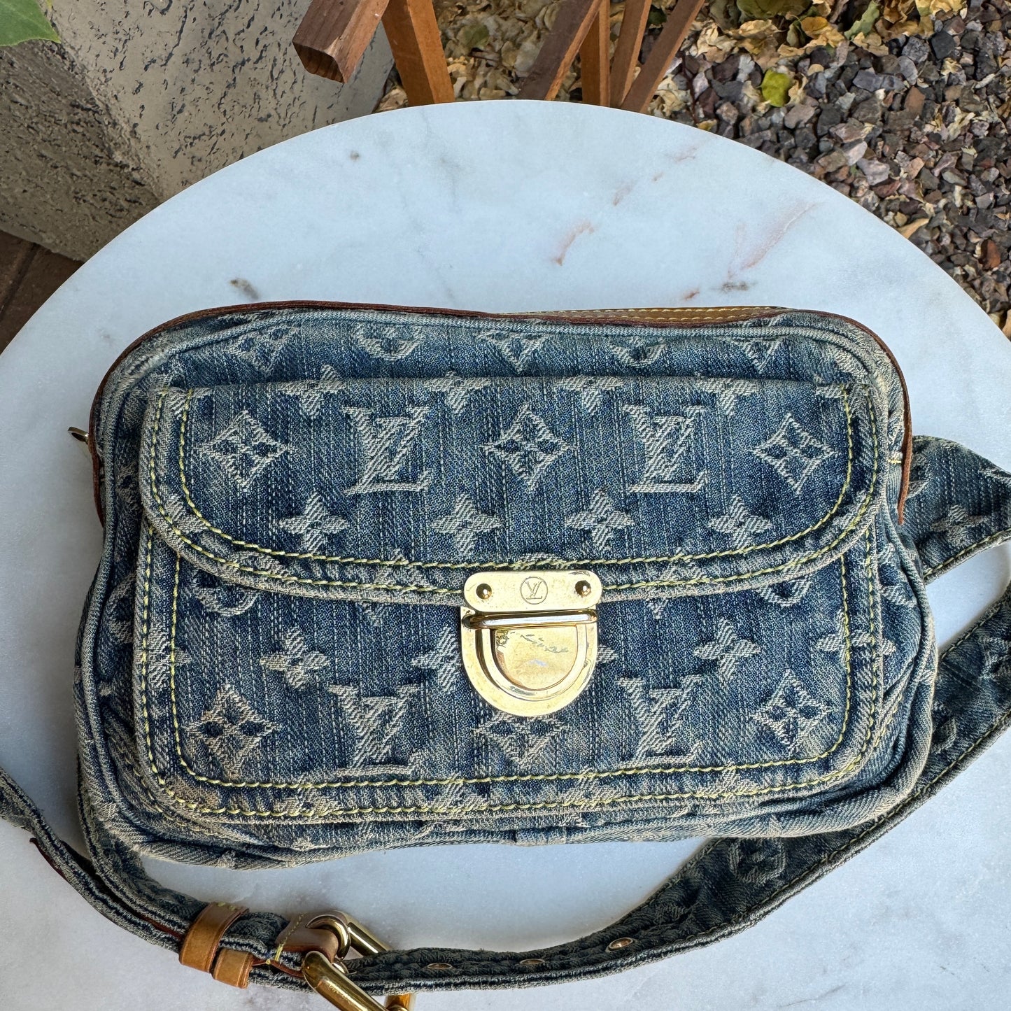 Louis Vuitton Monogram Denim Vintage Bumbag
