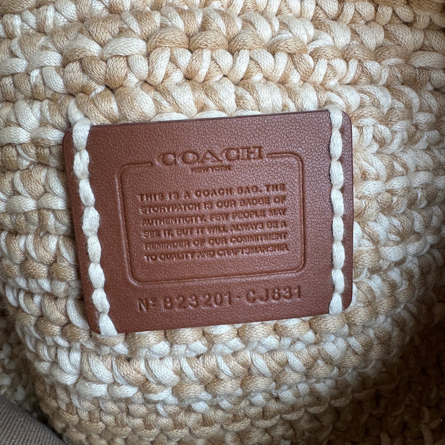Coach Crochet Soft Tabby Shoulder Bag