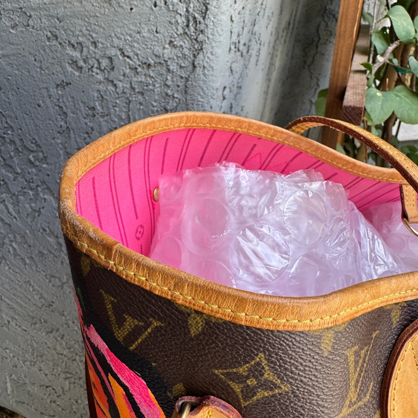 Louis Vuitton x Stephen Sprouse Rose Monogram Neverfull MM Tote