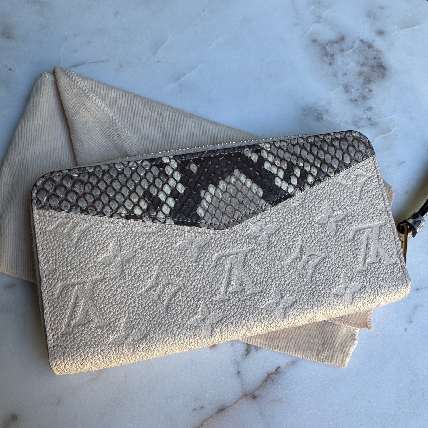 Louis Vuitton Python Empreinte Zippy Wallet