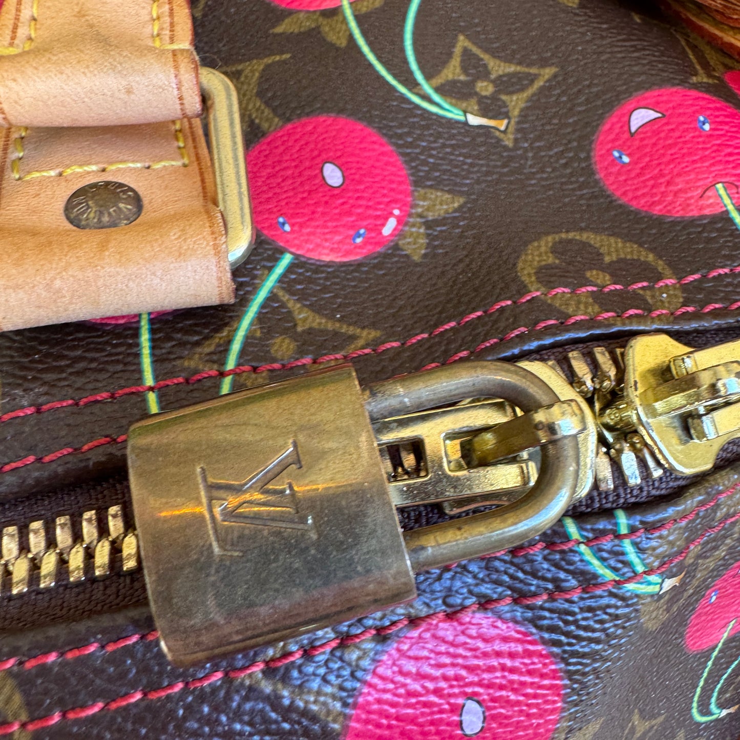 Louis Vuitton x Takashi Murakami Vintage Cherry Keepall 45