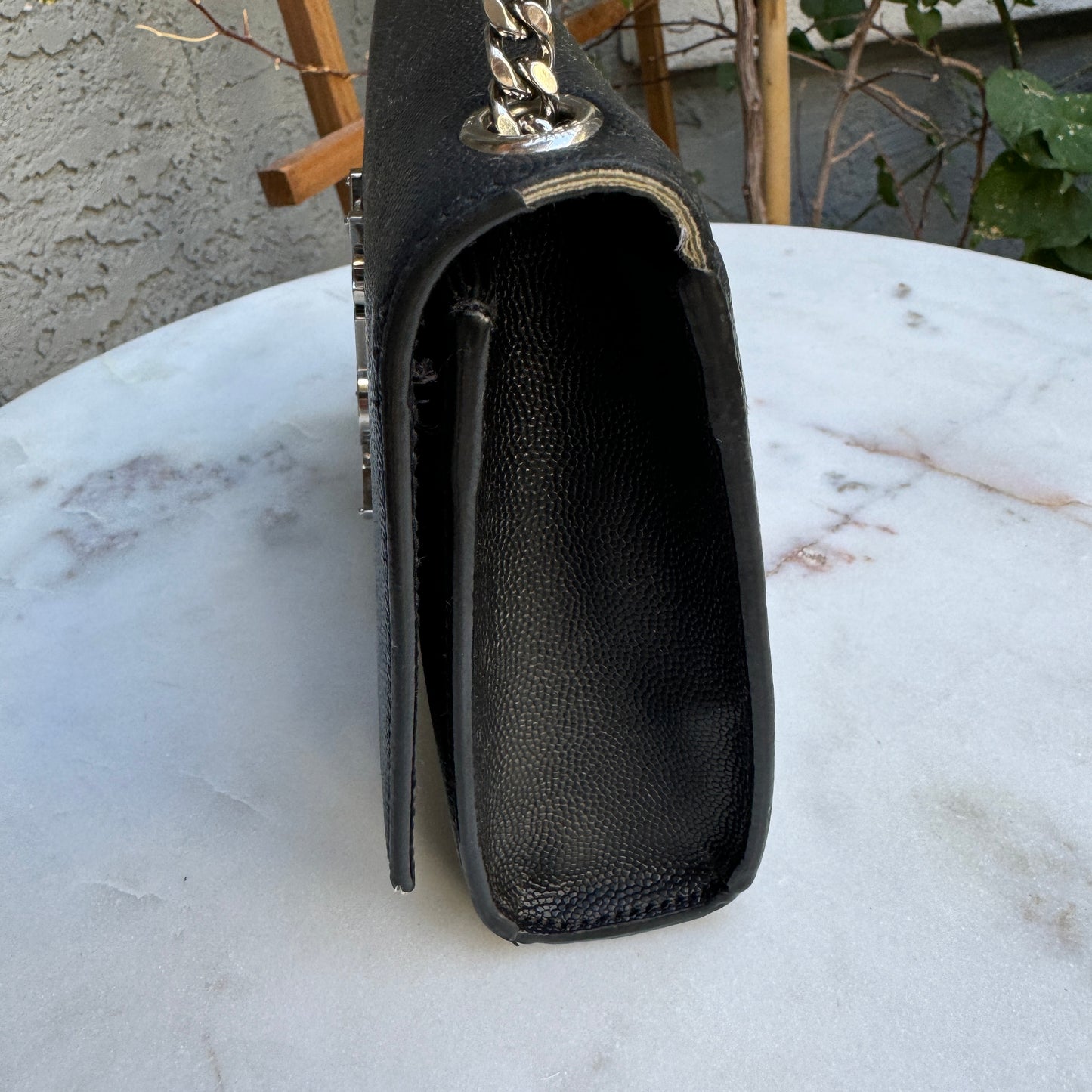 Saint Laurent Kate Grain De Poudre Crossbody