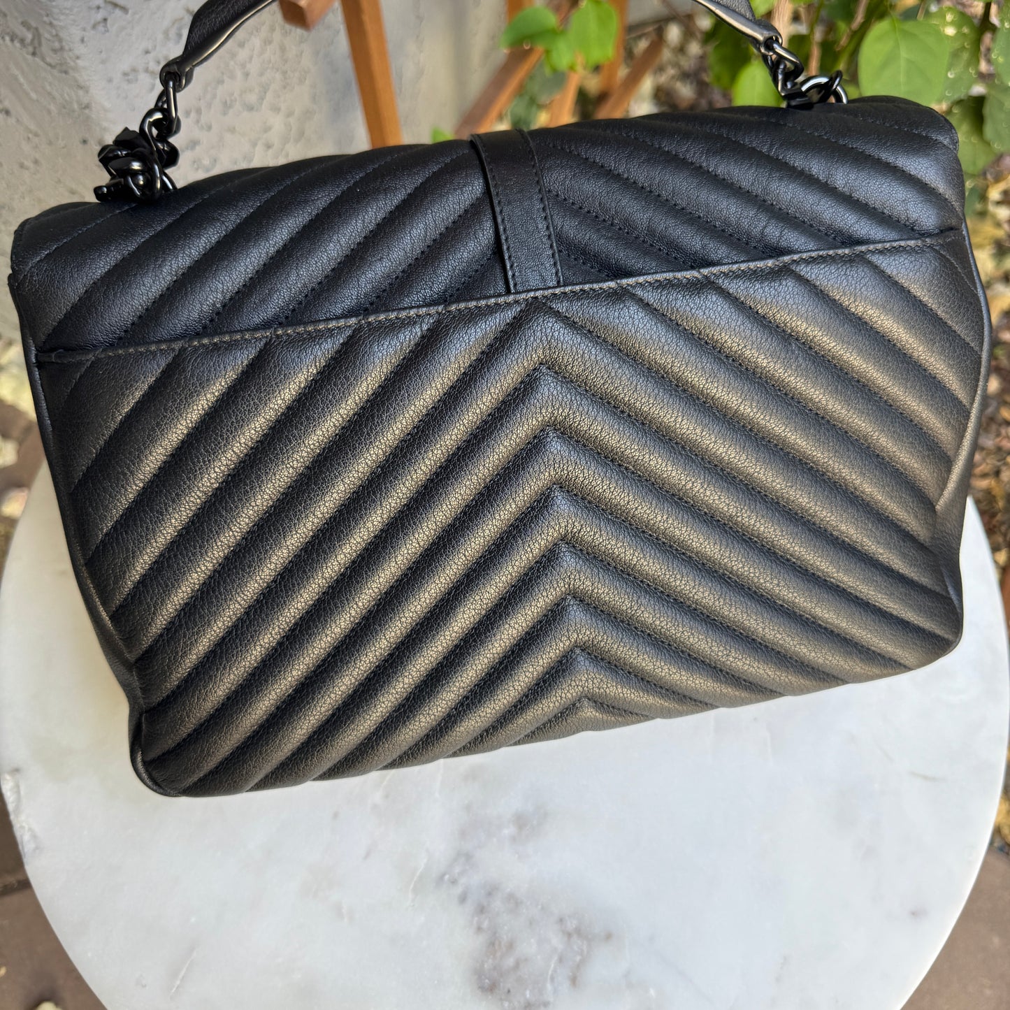 Saint Laurent Monochrome Large College Flap Shoulder Bag