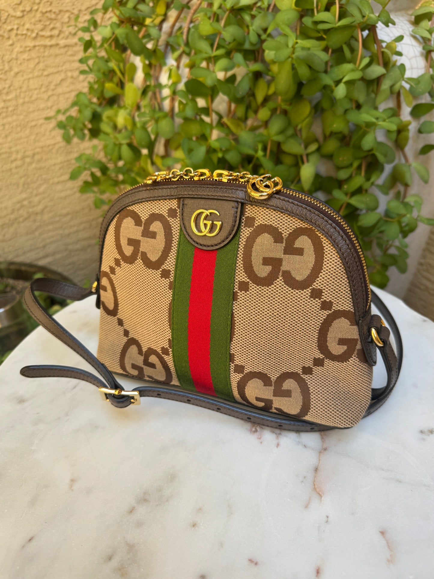 Gucci Jumbo GG Web Ophidia Small Dome Bag