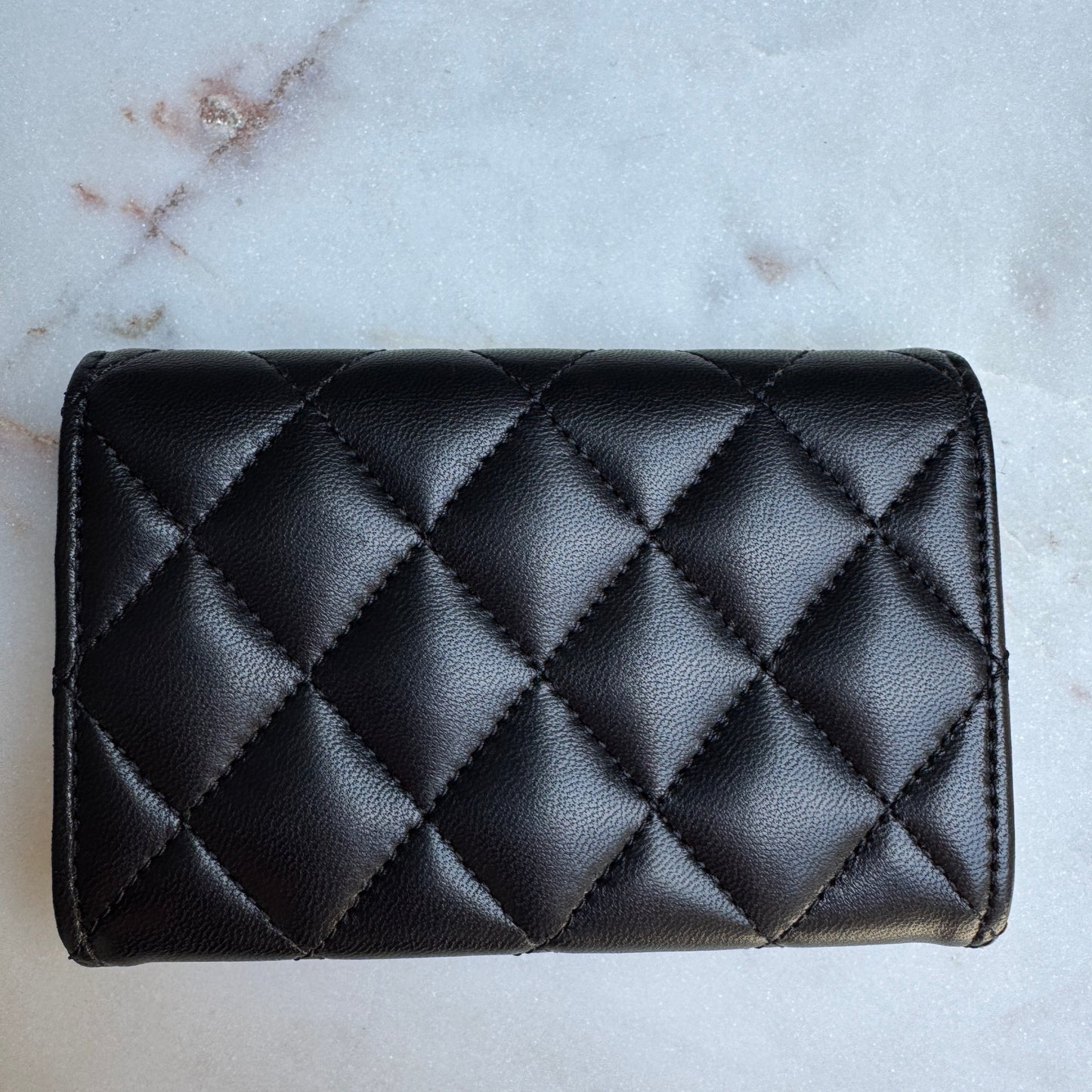 Chanel Classic Lambskin Quilted Card Holder Wallet