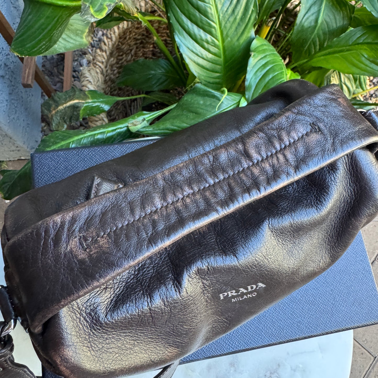 Prada Nappa Leather Shoulder Bag