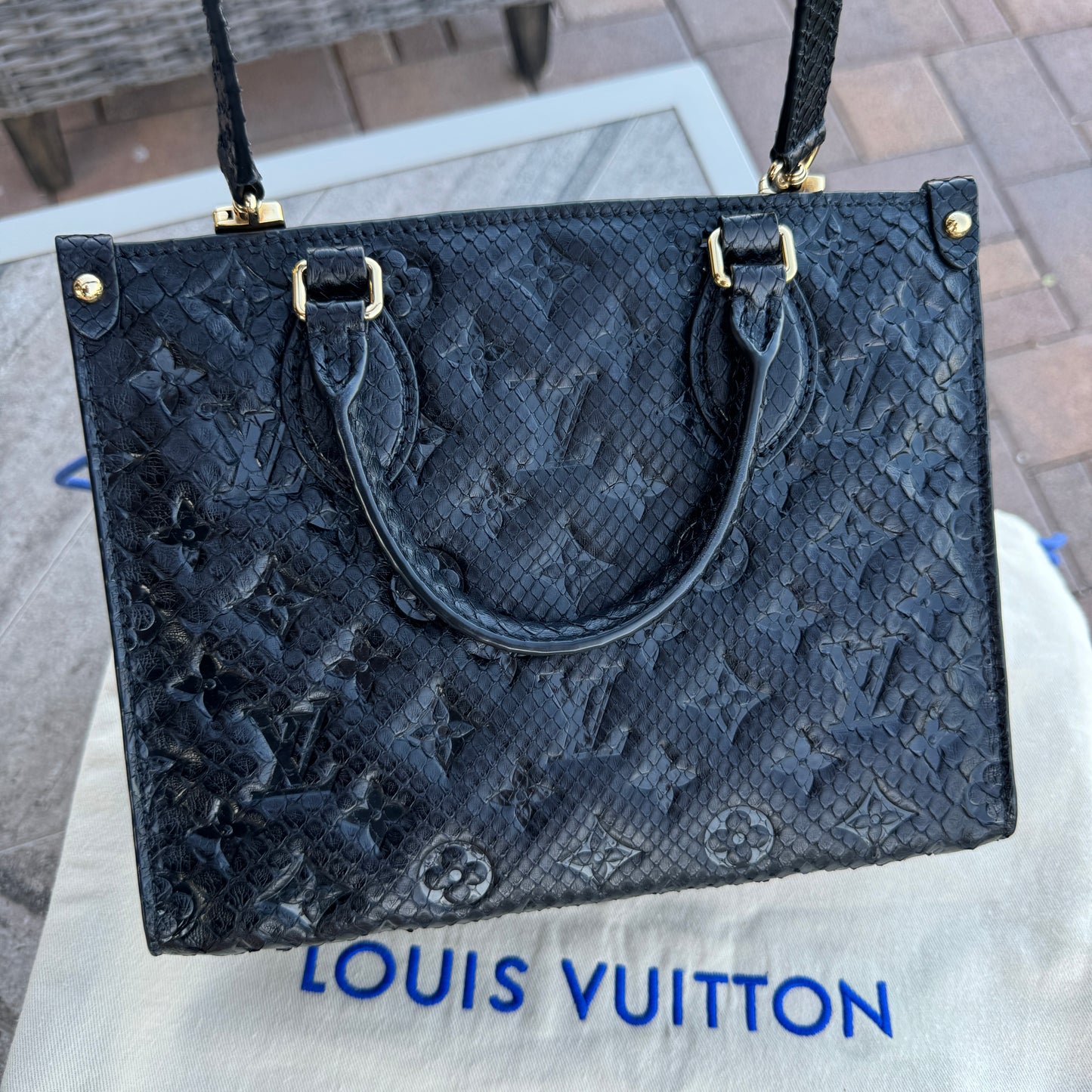 Louis Vuitton Python Onthego PM Crossbody
