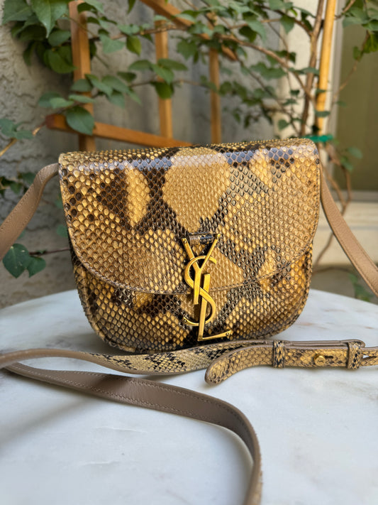 Saint Laurent Kaia Python Crossbody