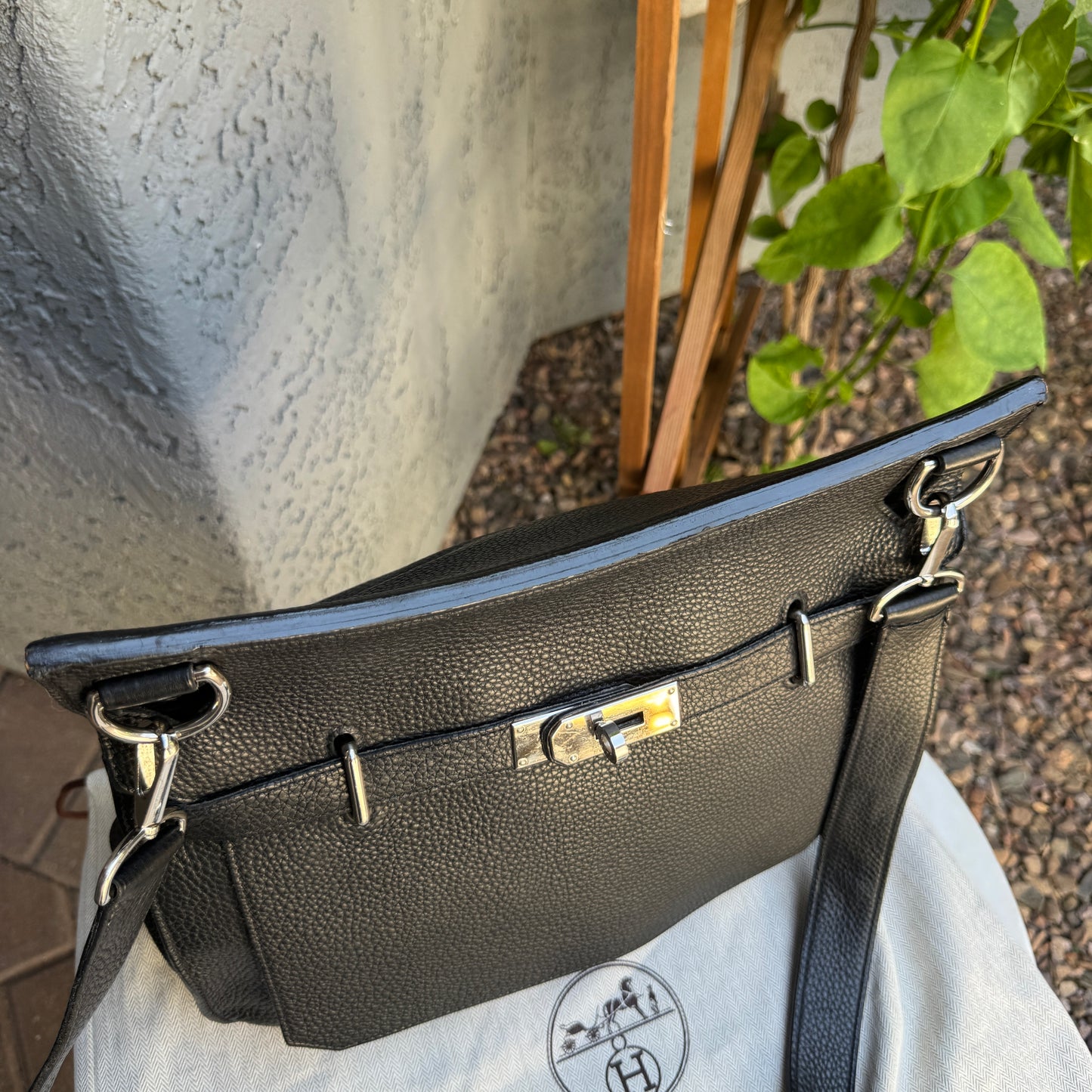Hermès Togo Leather Jypsiere 34