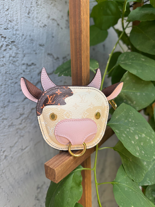 Louis Vuitton Cow Zipper Pouch Bag Charm