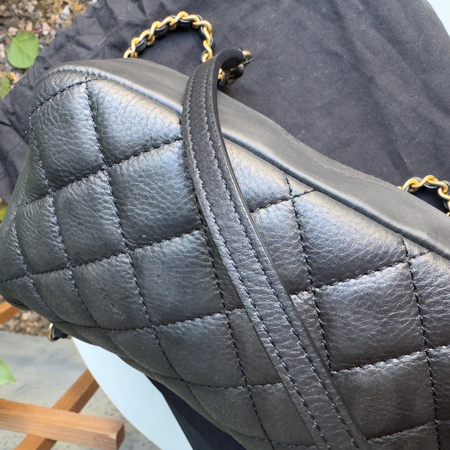 Chanel Quilted Leather Mini Business Affinity Flap Crossbody