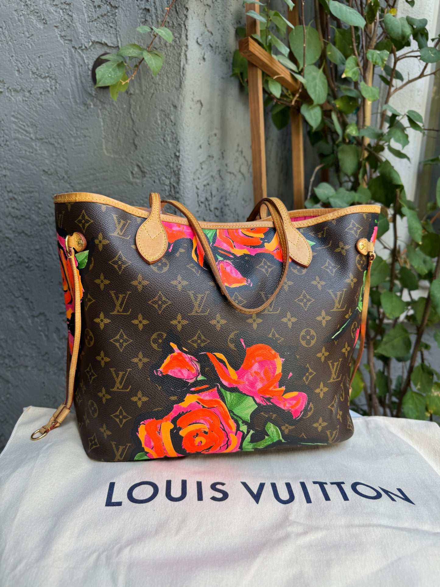 Louis Vuitton x Stephen Sprouse Rose Monogram Neverfull MM Tote