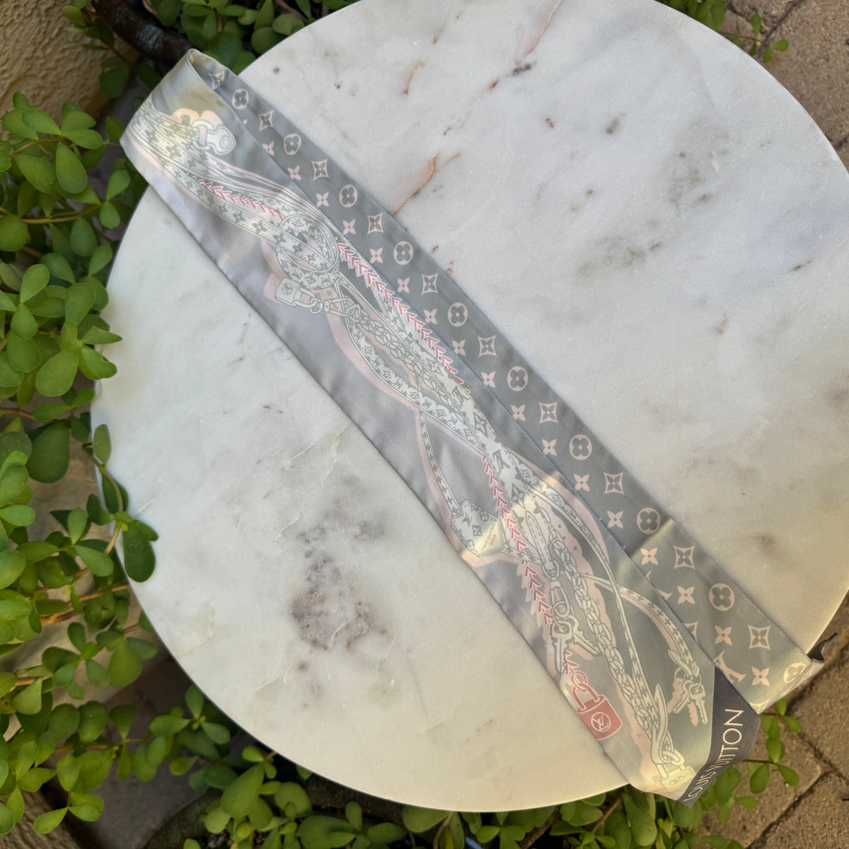 Louis Vuitton Silk Bandeau BB Scarf