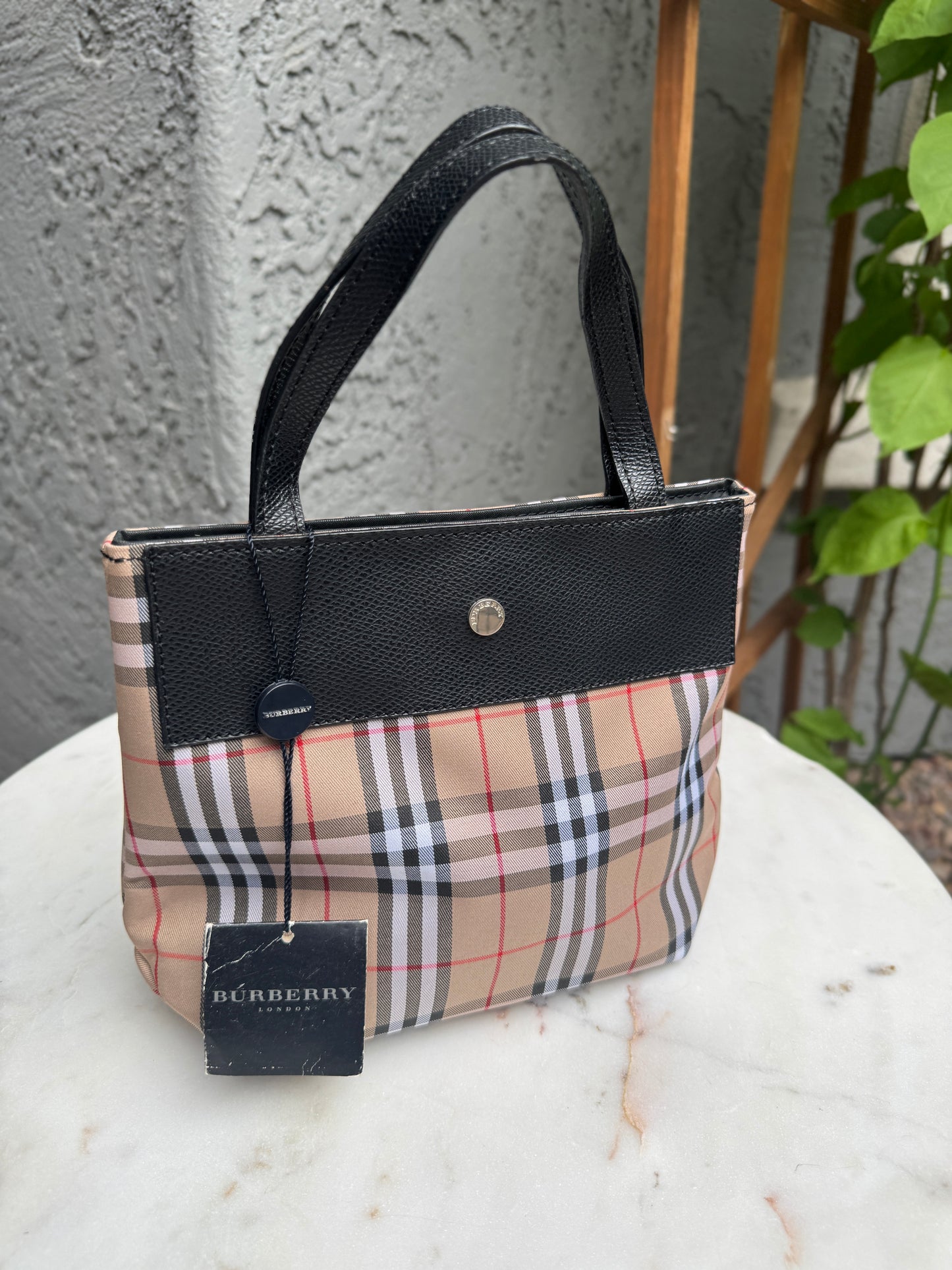 Burberry London Nova Check Handbag