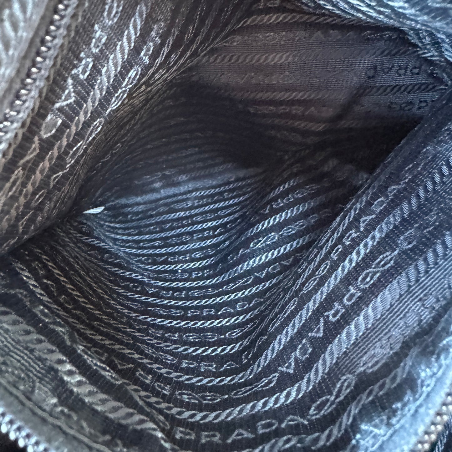 Prada Tessuto Stampat Flower Leather & Nylon Shopper Tote