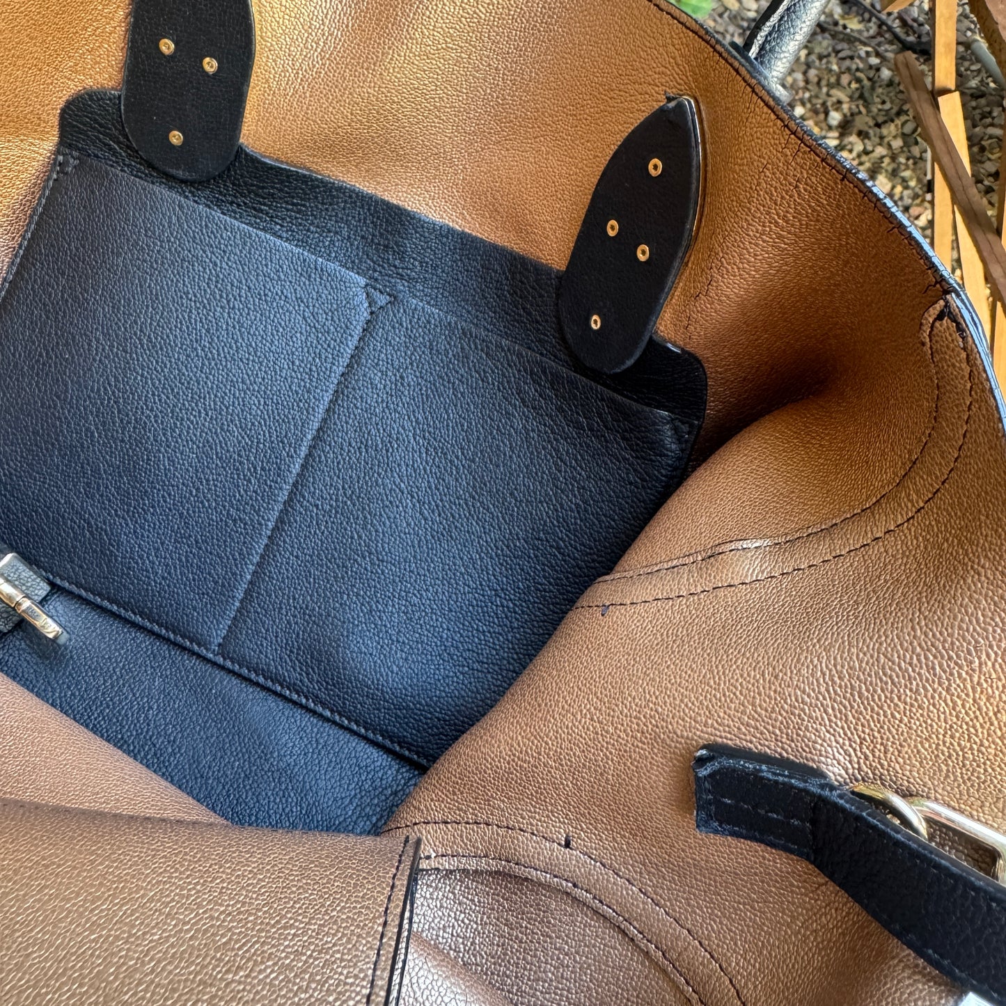 Dior Open Bar Leather Tote